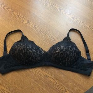 Black Lace Warner’s Wireless Bra